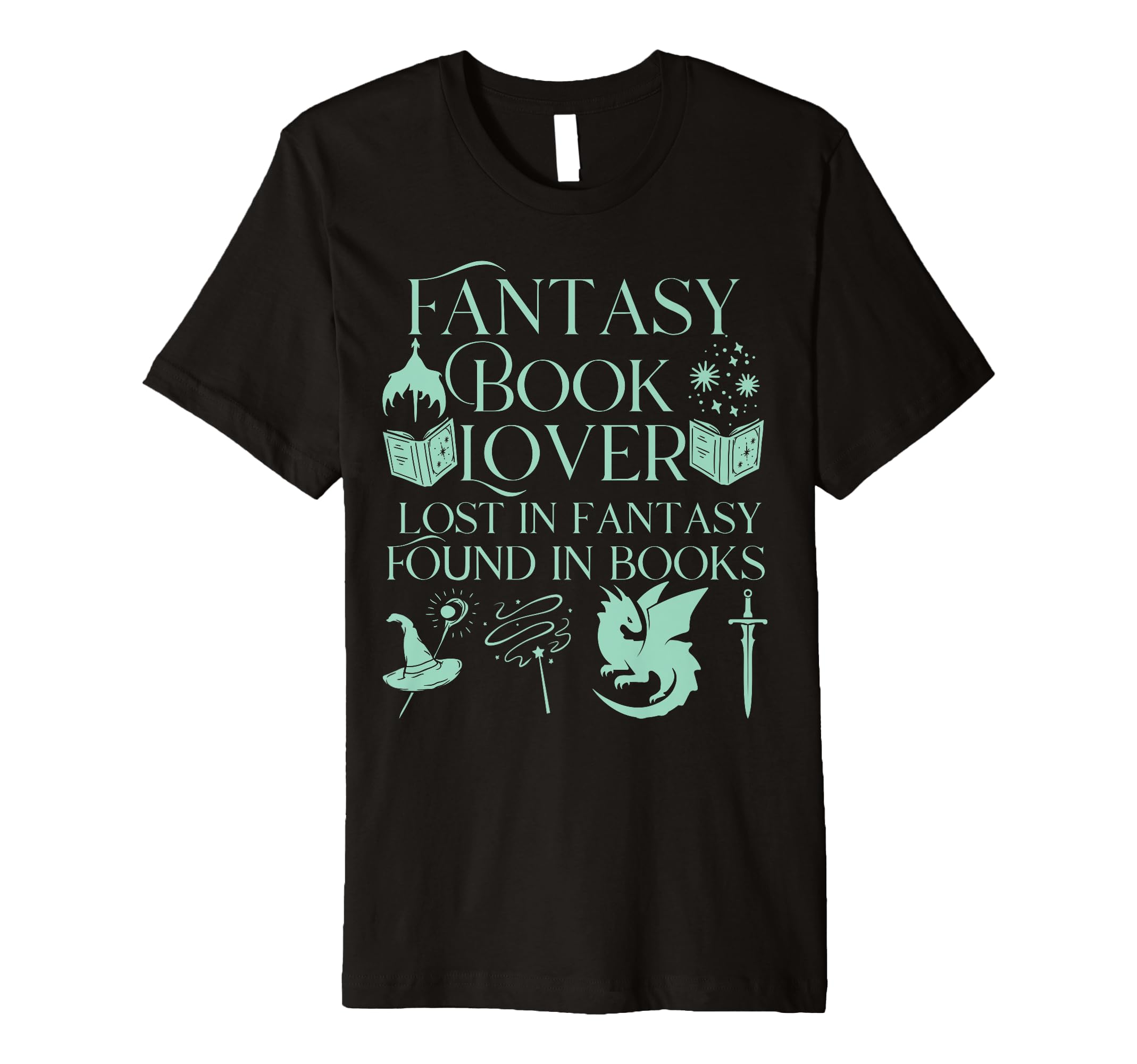 Fantasy Book Lover Dragons And T-Shirt - Fun Novelty Design for Adults - T-Shirt, Sweatshirt, Hoodie