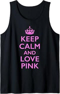 Keep Calm and Love Pink Tank Top Unisex T-shirt, Sweatshirt, Hoodie, Long Sleeve Tee - T-Shirt, Sweatshirt, Hoodie