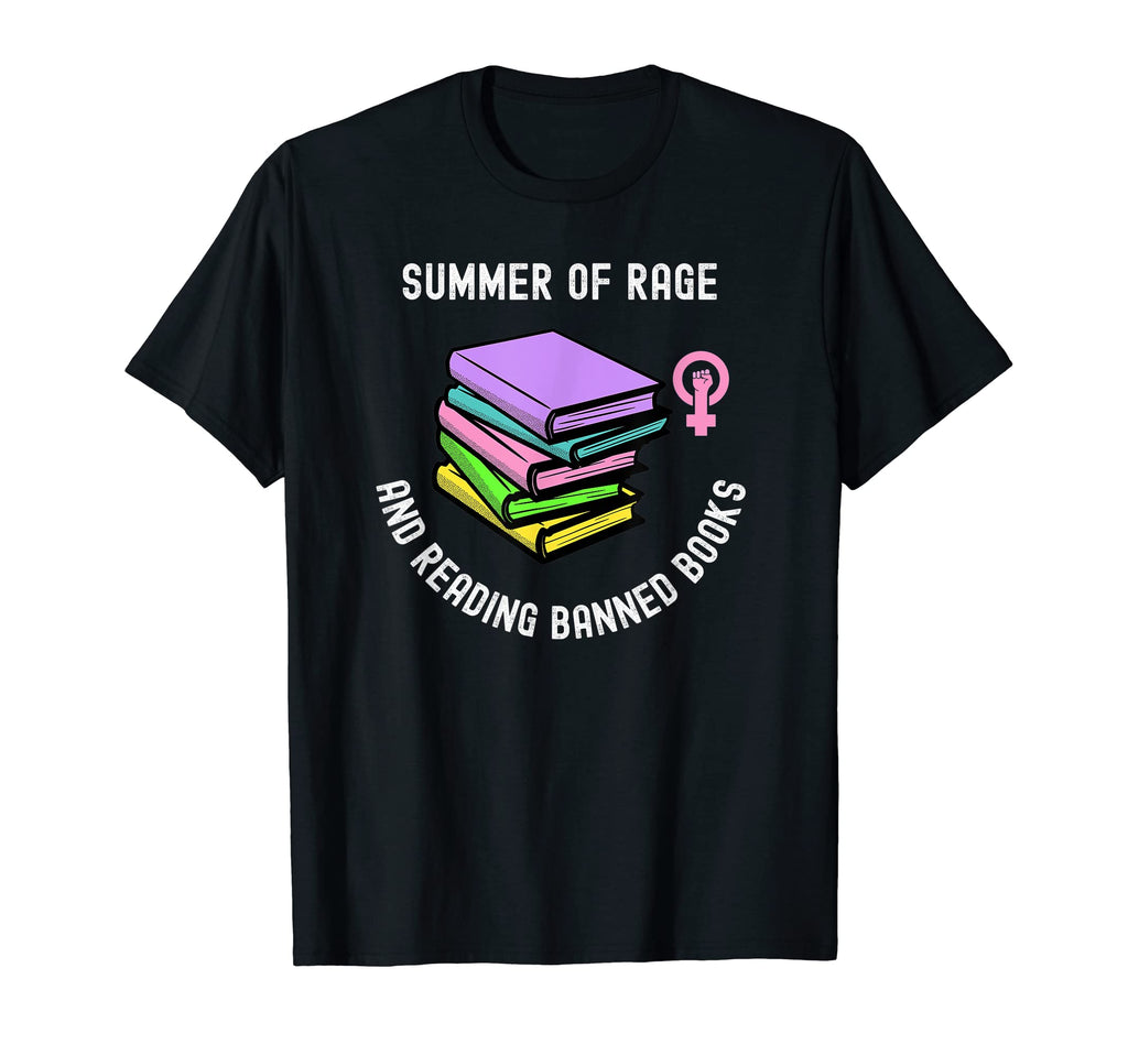 Summer Rage And Reading Banned Books T-Shirt - Aesthetic Graphic Men Women - T-Shirt, Sweatshirt, Hoodie
