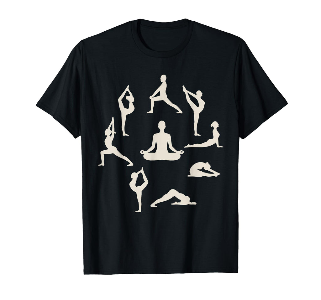 Serene Yoga Poses Meditation T-Shirt - Fun Novelty Design for Adults - T-Shirt, Sweatshirt, Hoodie