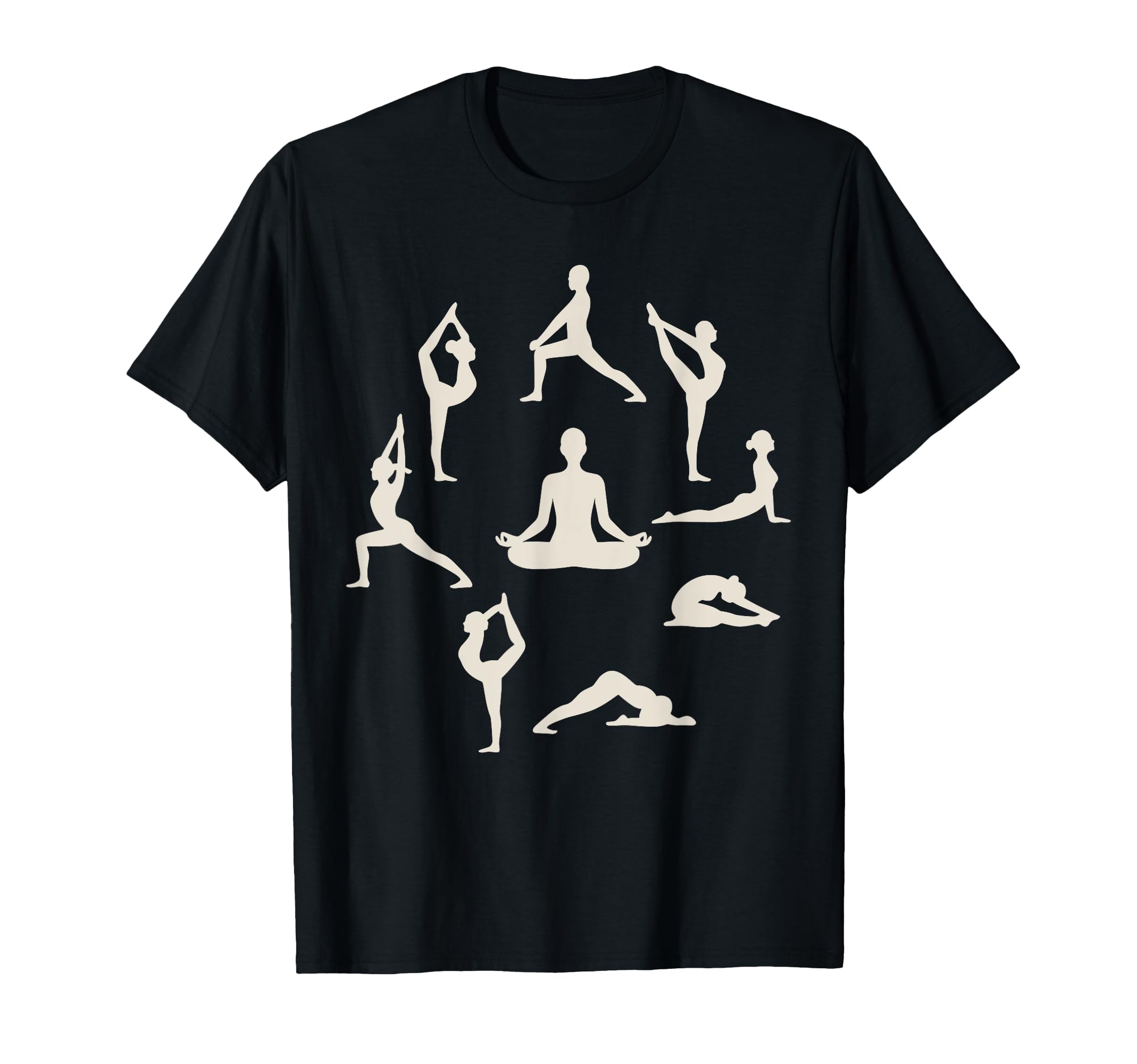 Serene Yoga Poses Meditation T-Shirt - Fun Novelty Design for Adults - T-Shirt, Sweatshirt, Hoodie