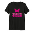 Antisocial Butterfly Funny Introvert T-Shirt - Custom Art Print Unisex - T-Shirt, Sweatshirt, Hoodie
