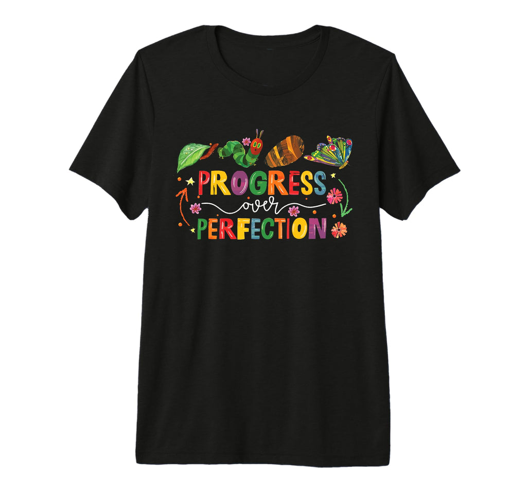 Progress Over Perfection Motivational T-Shirt - Minimalist Print Unisex - T-Shirt, Sweatshirt, Hoodie