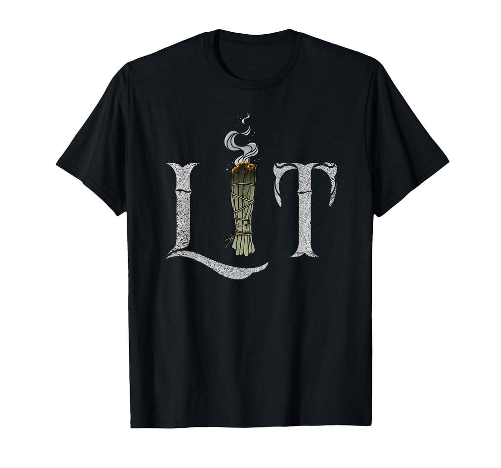 Lit Funny Halloween Witch Pagan Burning T-Shirt - Trendy Graphic Men Women - T-Shirt, Sweatshirt, Hoodie