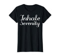 Inhale Serenity Mental Health Therapist T-Shirt - Custom Art Print Unisex - T-Shirt, Sweatshirt, Hoodie
