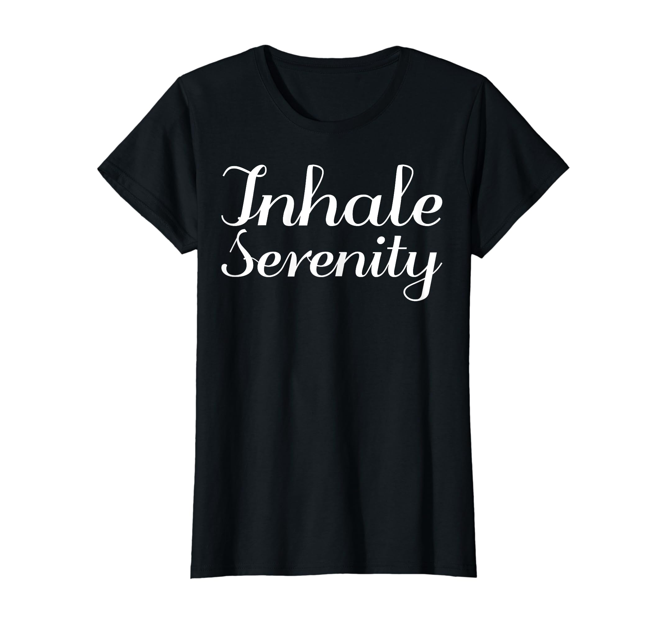 Inhale Serenity Mental Health Therapist T-Shirt - Custom Art Print Unisex - T-Shirt, Sweatshirt, Hoodie
