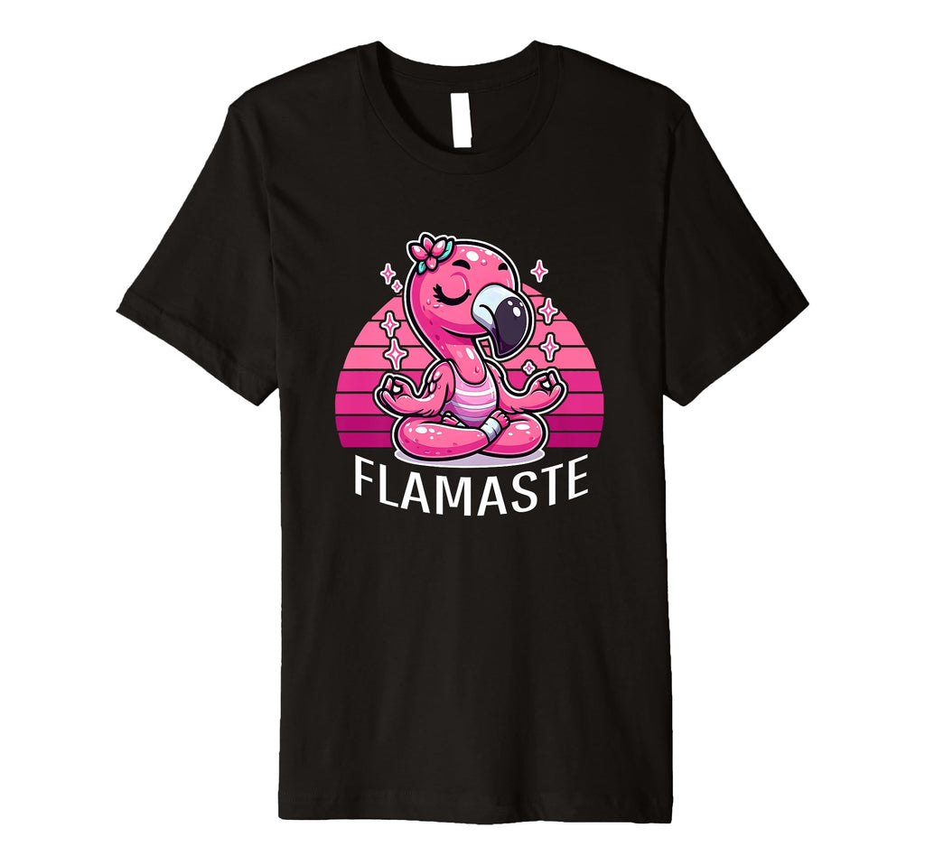 Flamaste Funny Flamingo Yoga T-Shirt - Casual Everyday Wear Men Women - T-Shirt, Sweatshirt, Hoodie