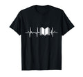 I Love Reading Books Heartbeat Books T-Shirt - Novelty Apparel Men Women - T-Shirt, Sweatshirt, Hoodie