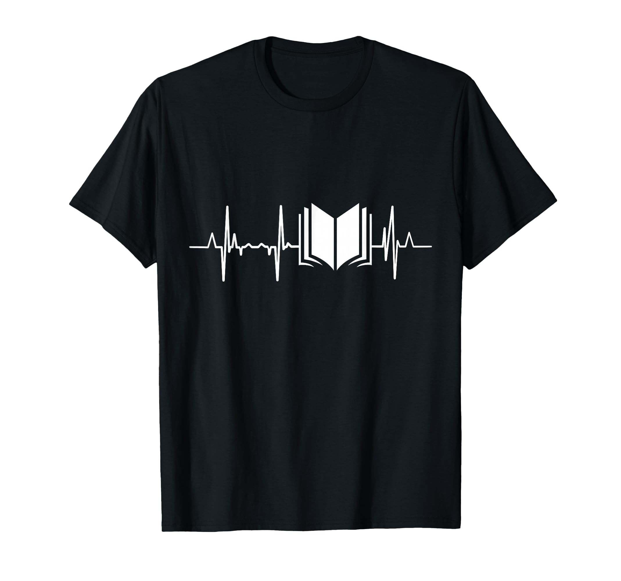 I Love Reading Books Heartbeat Books T-Shirt - Novelty Apparel Men Women - T-Shirt, Sweatshirt, Hoodie