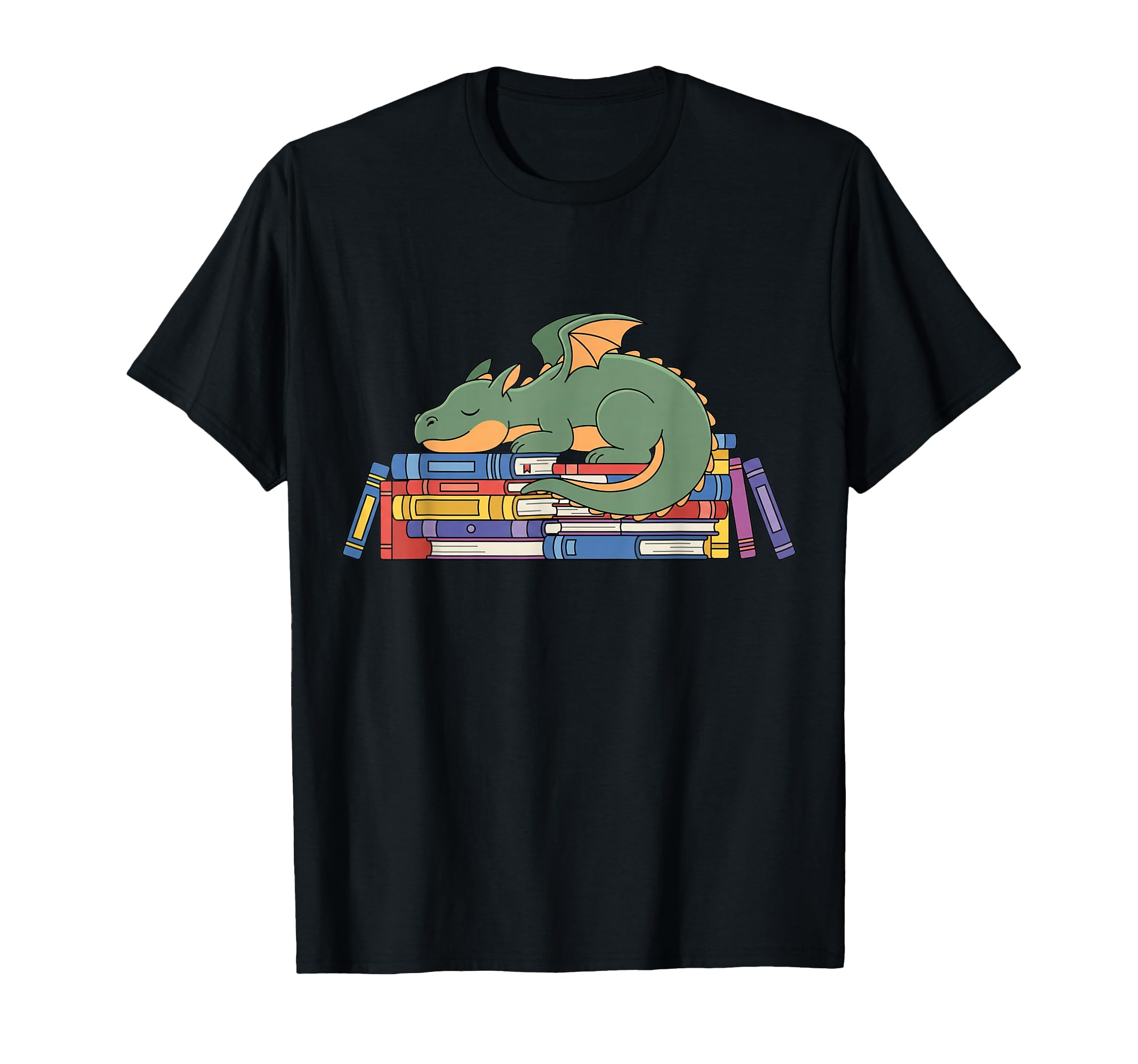 Funny Hoarding Books Dragon Reading T-Shirt - Fun Novelty Design Unisex - T-Shirt, Sweatshirt, Hoodie