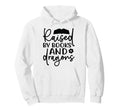Raised Books And Dragons Fantasy Book Lover Hoodie - Graphic Print Unisex - T-Shirt, Sweatshirt, Hoodie