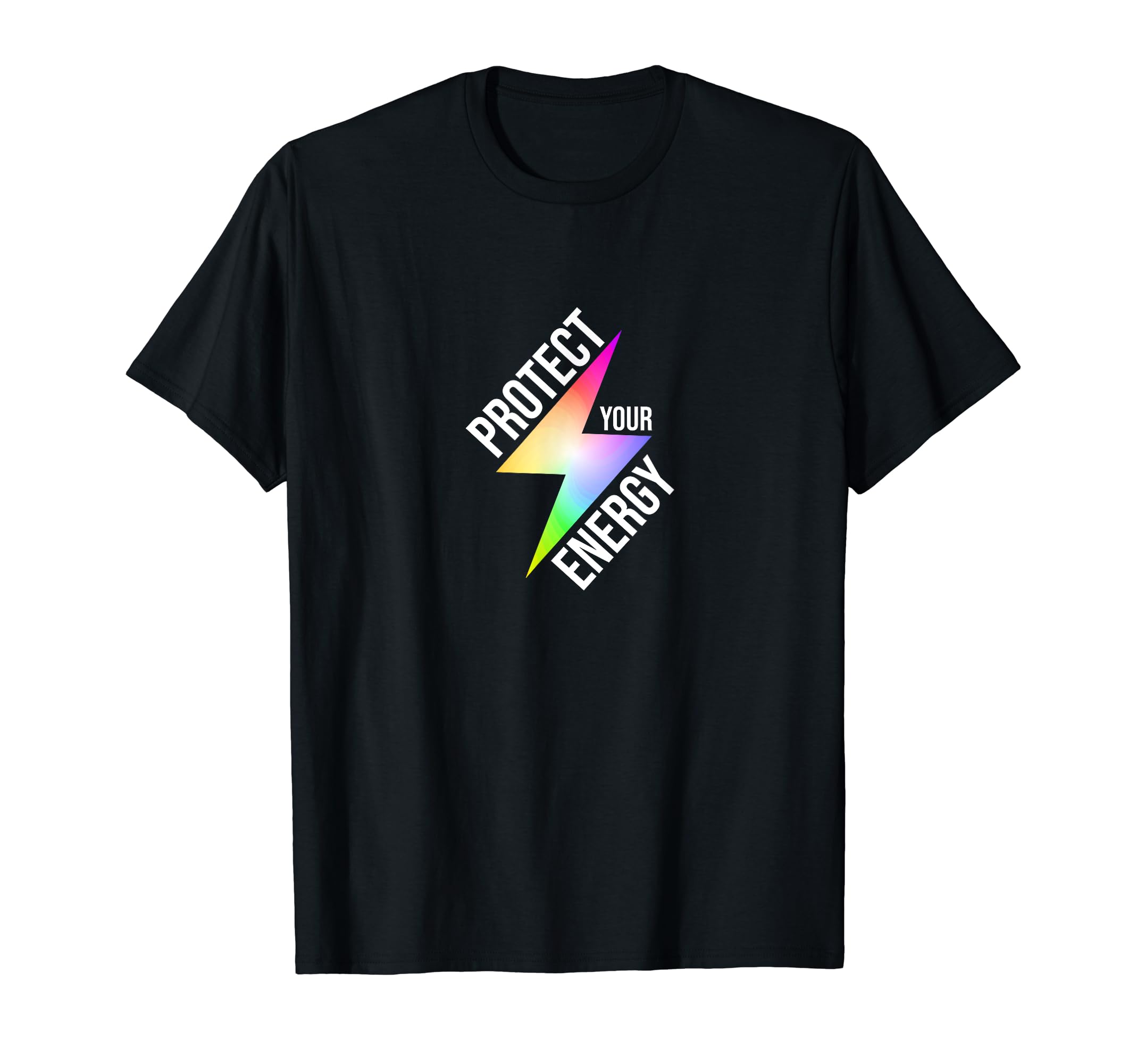 Protect Your Energy Colorful Lightning T-Shirt - Novelty Apparel Unisex - T-Shirt, Sweatshirt, Hoodie