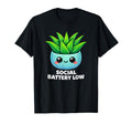 Funny Social Battery Low Aloe Vera T-Shirt - Graphic Print for Adults - T-Shirt, Sweatshirt, Hoodie