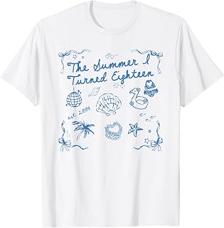 Summer I Turned Eighteen Year Old Est 2008 18th Birthday T-Shirt Unisex T-shirt, Sweatshirt, Hoodie, Long Sleeve Tee - T-Shirt, Sweatshirt, Hoodie