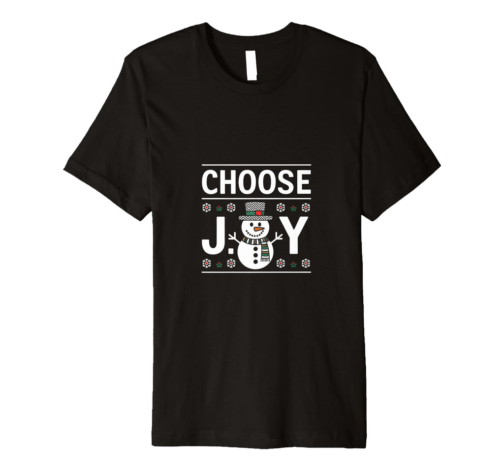 Choose Joy Hippie Snowman Inspiring Groovy T-Shirt - Trendy Graphic Unisex - T-Shirt, Sweatshirt, Hoodie