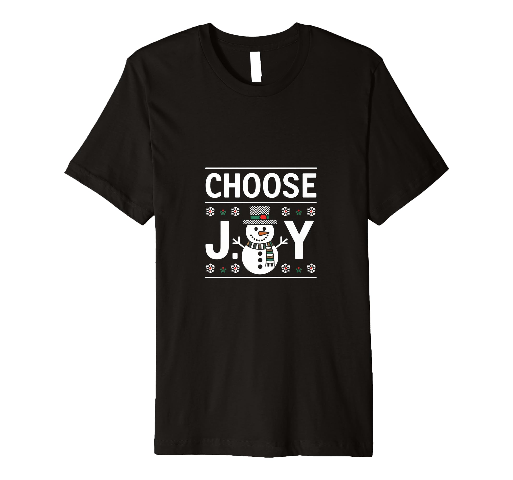 Choose Joy Hippie Snowman Inspiring Groovy T-Shirt - Trendy Graphic Unisex - T-Shirt, Sweatshirt, Hoodie