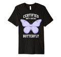 Certified Anti Social Butterfly T-Shirt - Trendy Graphic for Adults - T-Shirt, Sweatshirt, Hoodie