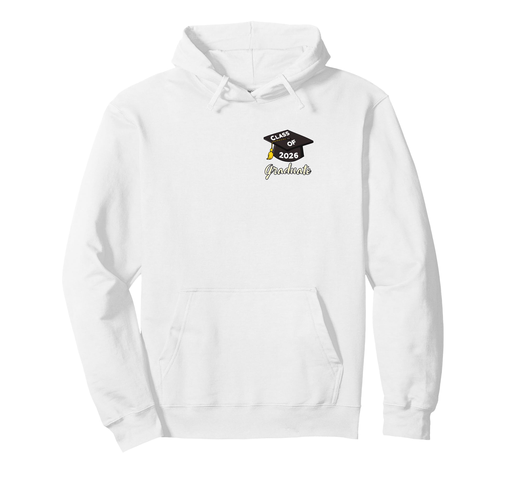 2026 Graduate Mortar Board Cap Hoodie - Trendy Graphic Men Women - T-Shirt, Sweatshirt, Hoodie