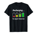 Recharging Low Social Battery Funny T-Shirt - Custom Art Print for Adults - T-Shirt, Sweatshirt, Hoodie