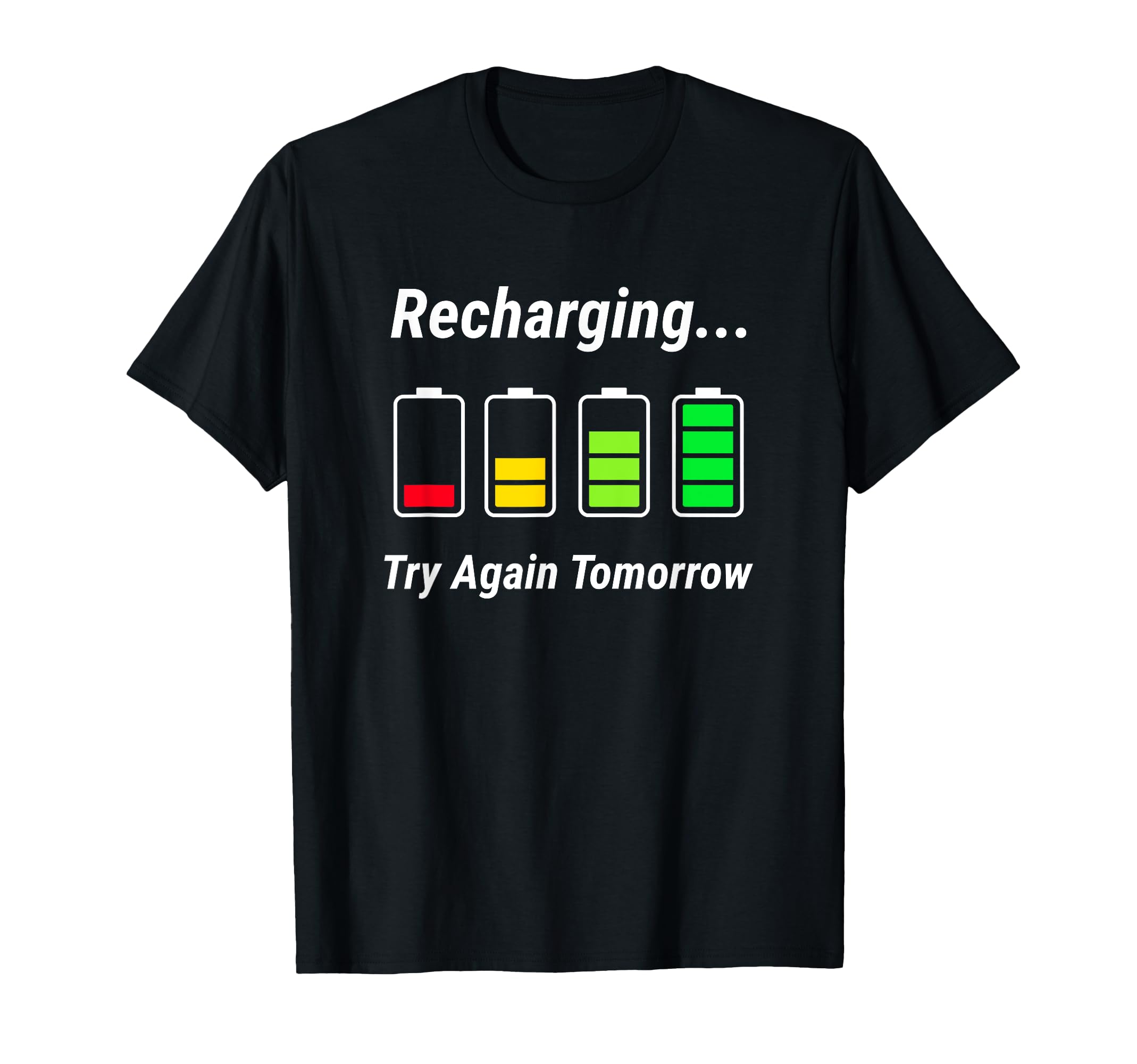 Recharging Low Social Battery Funny T-Shirt - Custom Art Print for Adults - T-Shirt, Sweatshirt, Hoodie