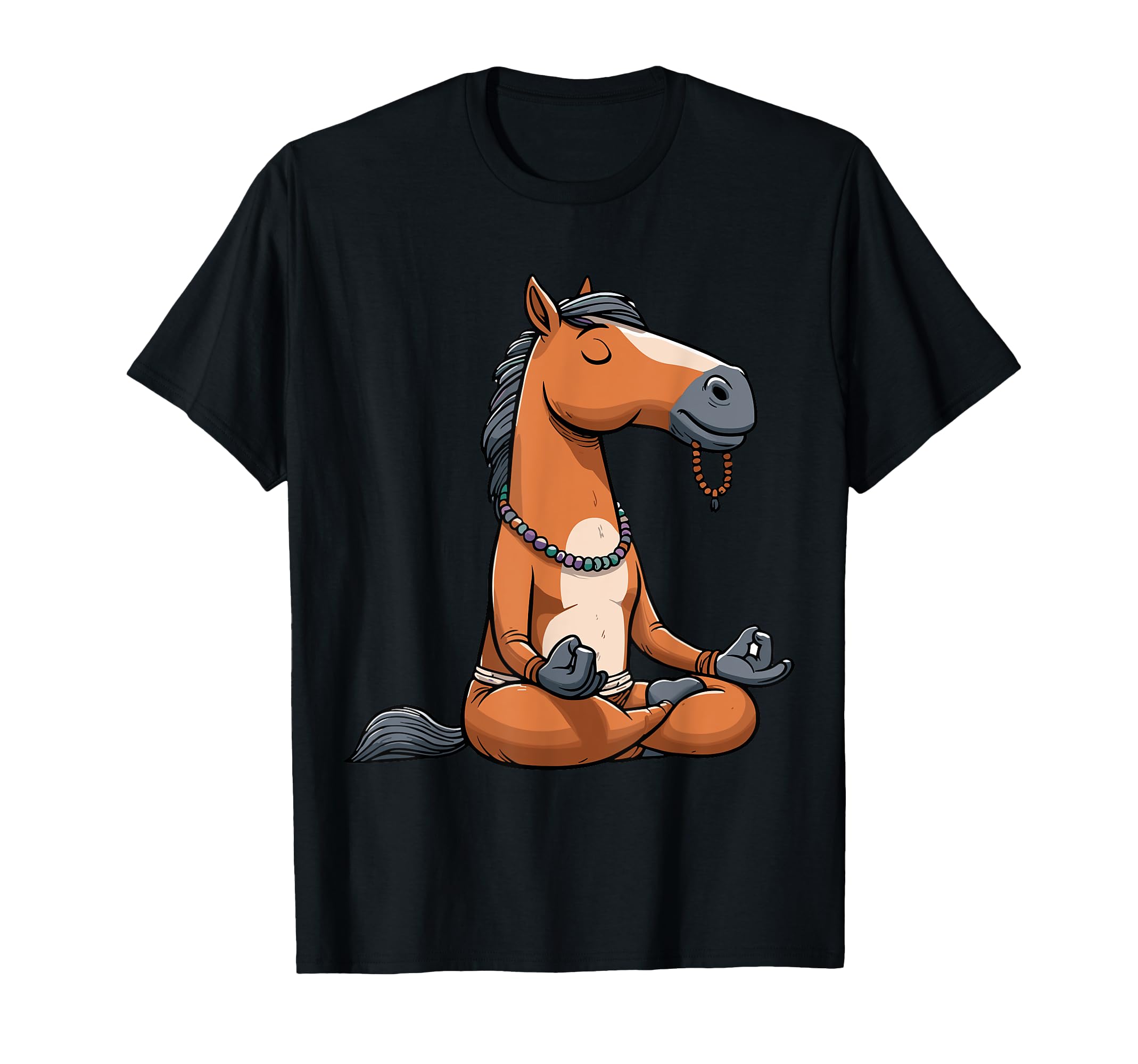 Meditation Horse Yoga Pose Relaxing T-Shirt - Aesthetic Graphic Unisex - T-Shirt, Sweatshirt, Hoodie