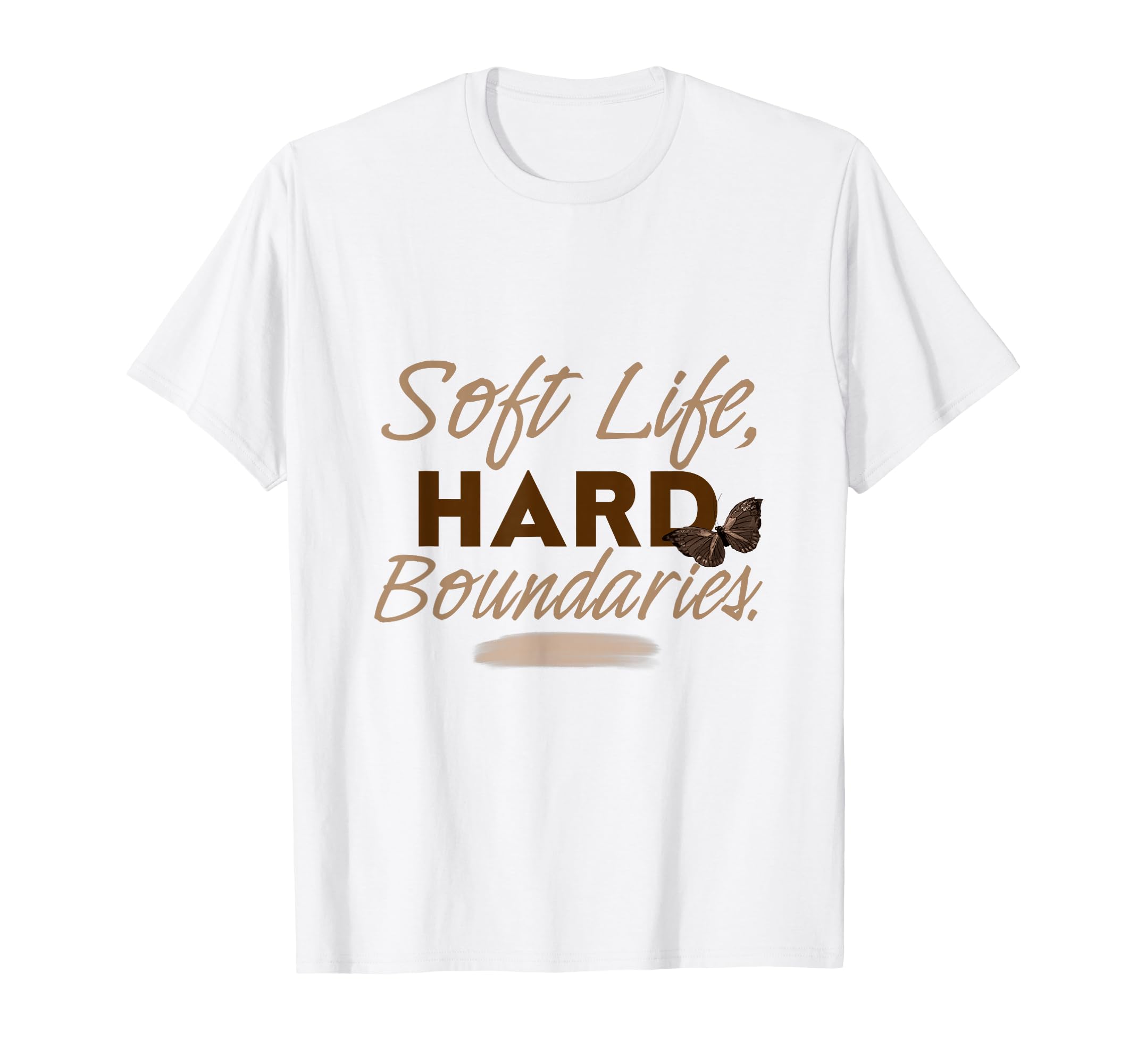 Soft Life Hard Boundaries Self Care T-Shirt - Aesthetic Graphic Unisex - T-Shirt, Sweatshirt, Hoodie