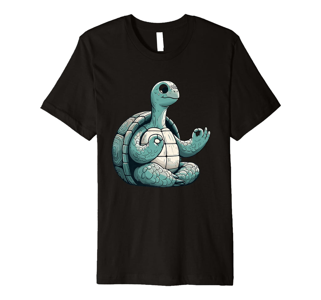 Meditation Tortoise Turtle Yoga Pose T-Shirt - Aesthetic Graphic Unisex - T-Shirt, Sweatshirt, Hoodie
