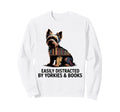 Yorkie Dog Yorkie Things Books Sweatshirt - Custom Art Print for Adults - T-Shirt, Sweatshirt, Hoodie