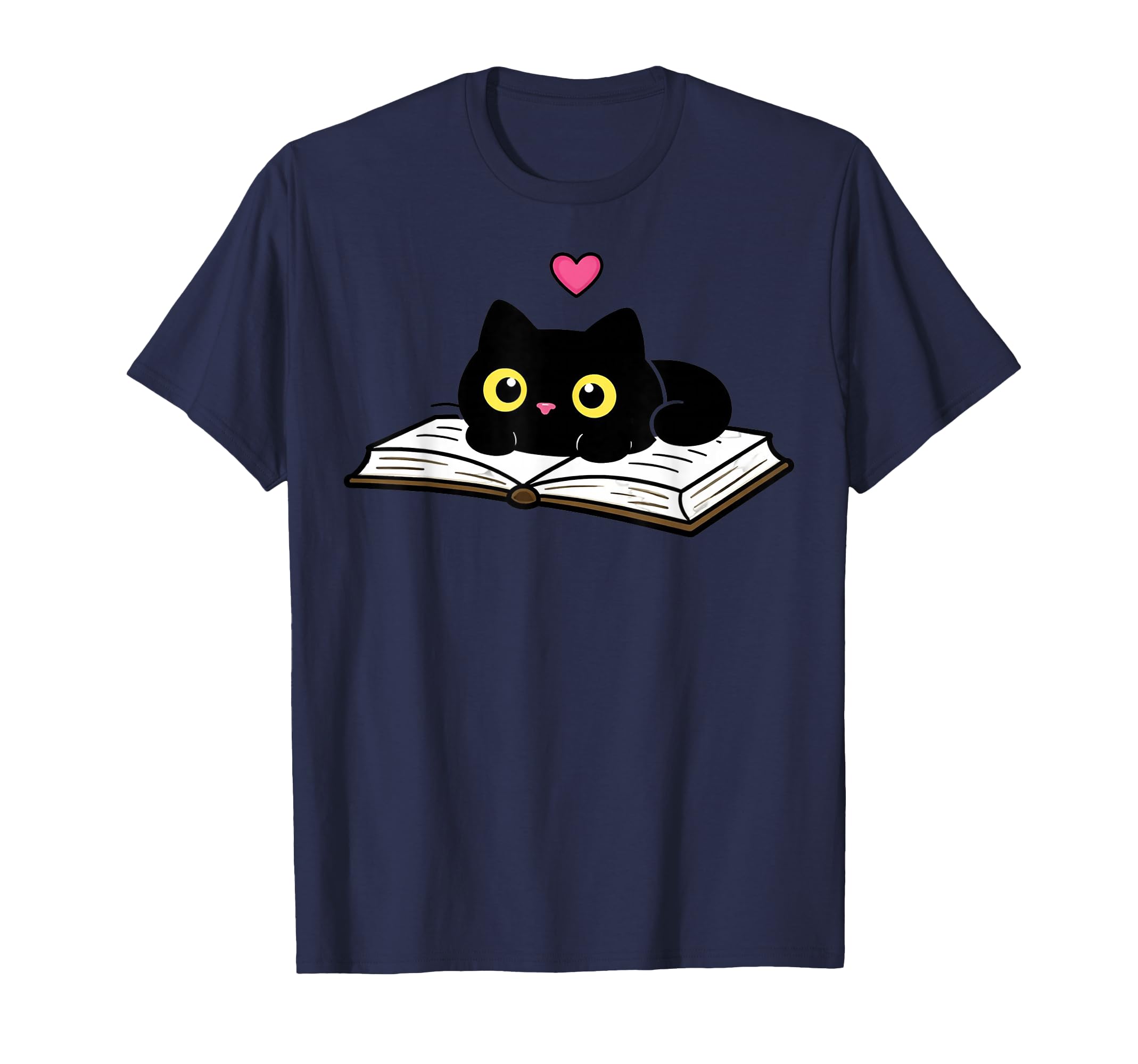 Cat Reading Book Book Lover Bibliophile T-Shirt - Graphic Print Unisex - T-Shirt, Sweatshirt, Hoodie