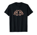 Minimal Lotus Leaf Zen Peaceful Yoga T-Shirt - Custom Art Print Men Women - T-Shirt, Sweatshirt, Hoodie
