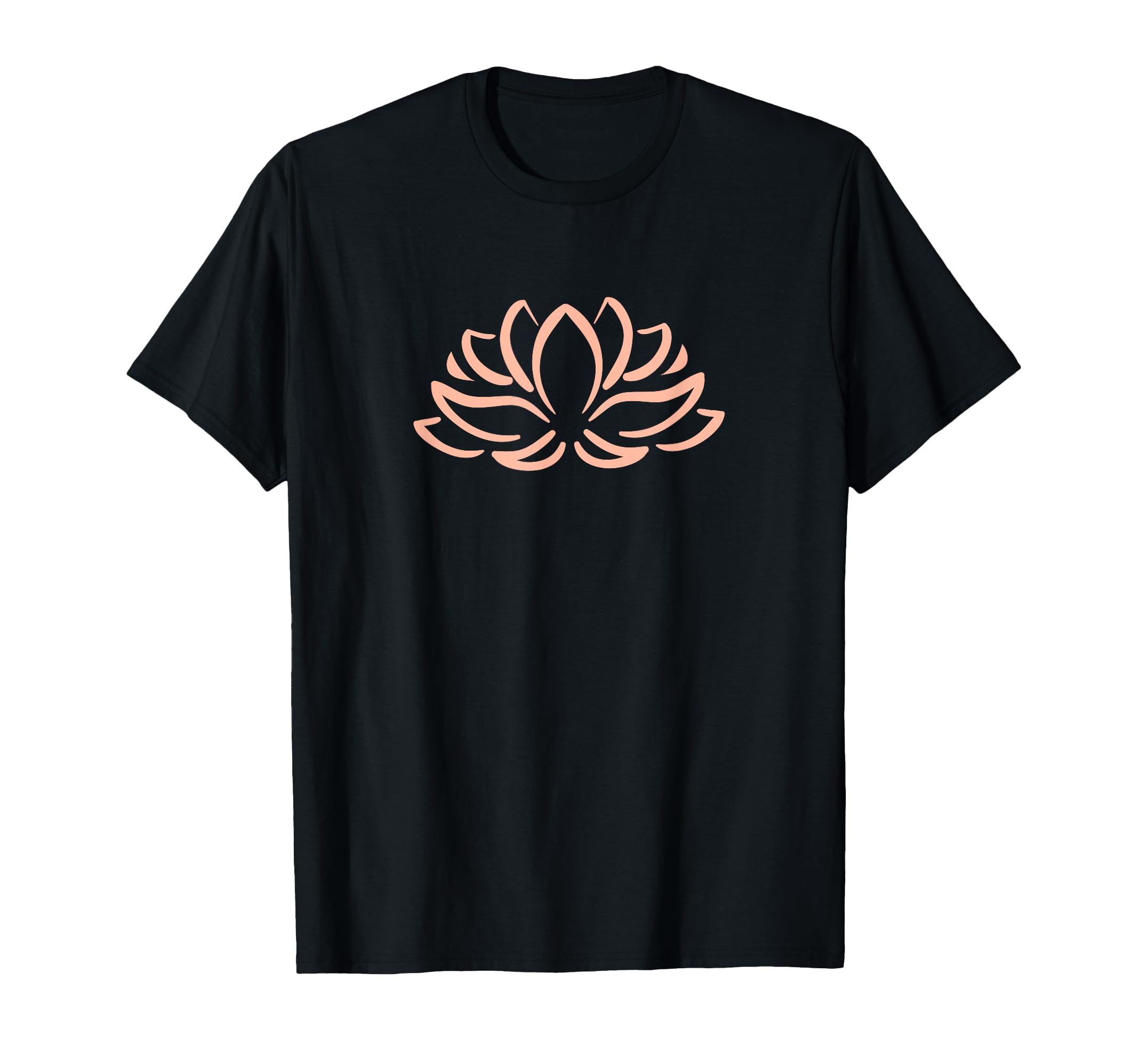 Minimal Lotus Leaf Zen Peaceful Yoga T-Shirt - Custom Art Print Men Women - T-Shirt, Sweatshirt, Hoodie