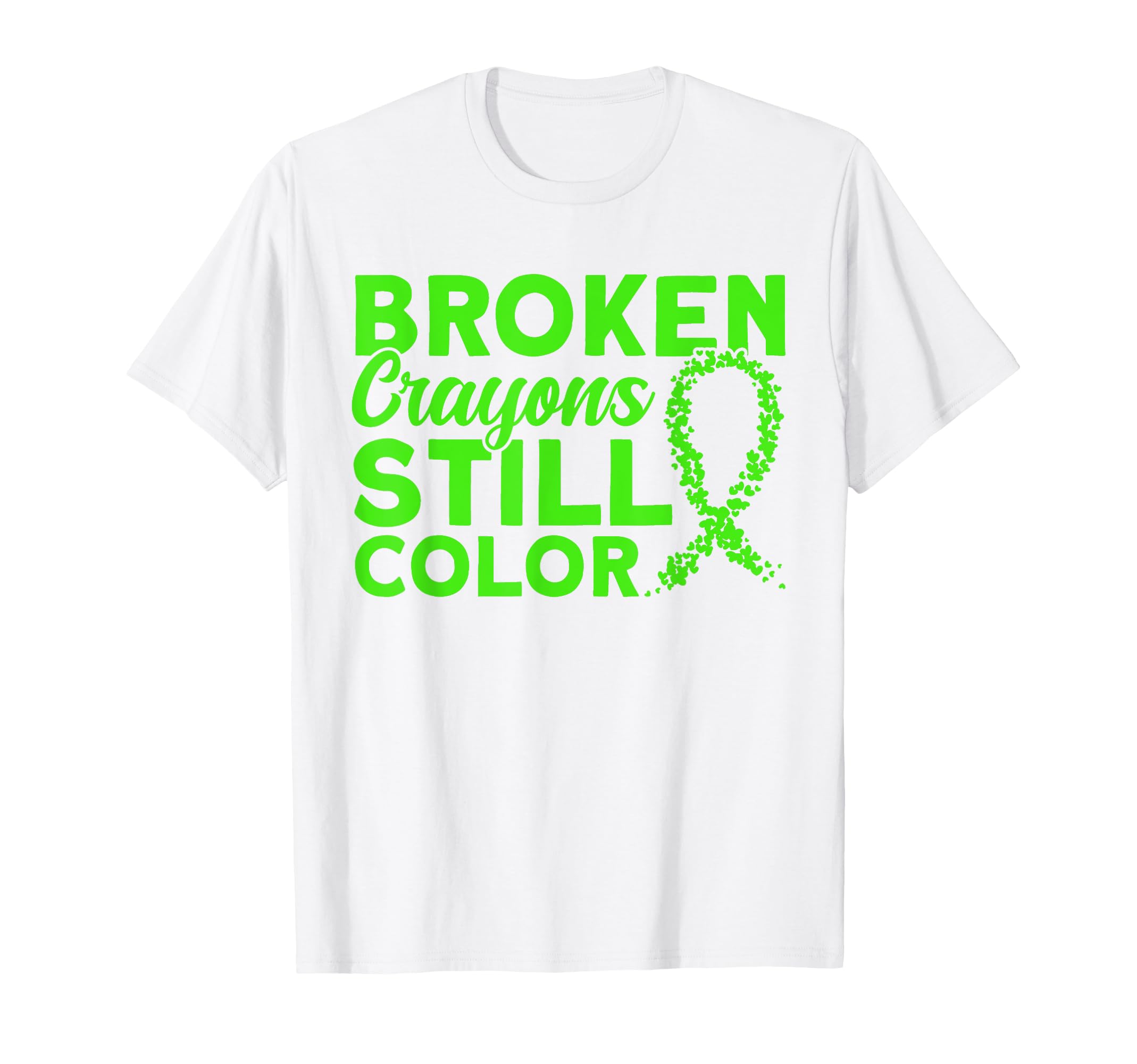 Mental Health Green Ribbon Mental T-Shirt - Unique Graphic Men Women - T-Shirt, Sweatshirt, Hoodie