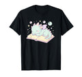 Dragon Sleeping Book Fantasy Art T-Shirt - Custom Art Print Men Women - T-Shirt, Sweatshirt, Hoodie