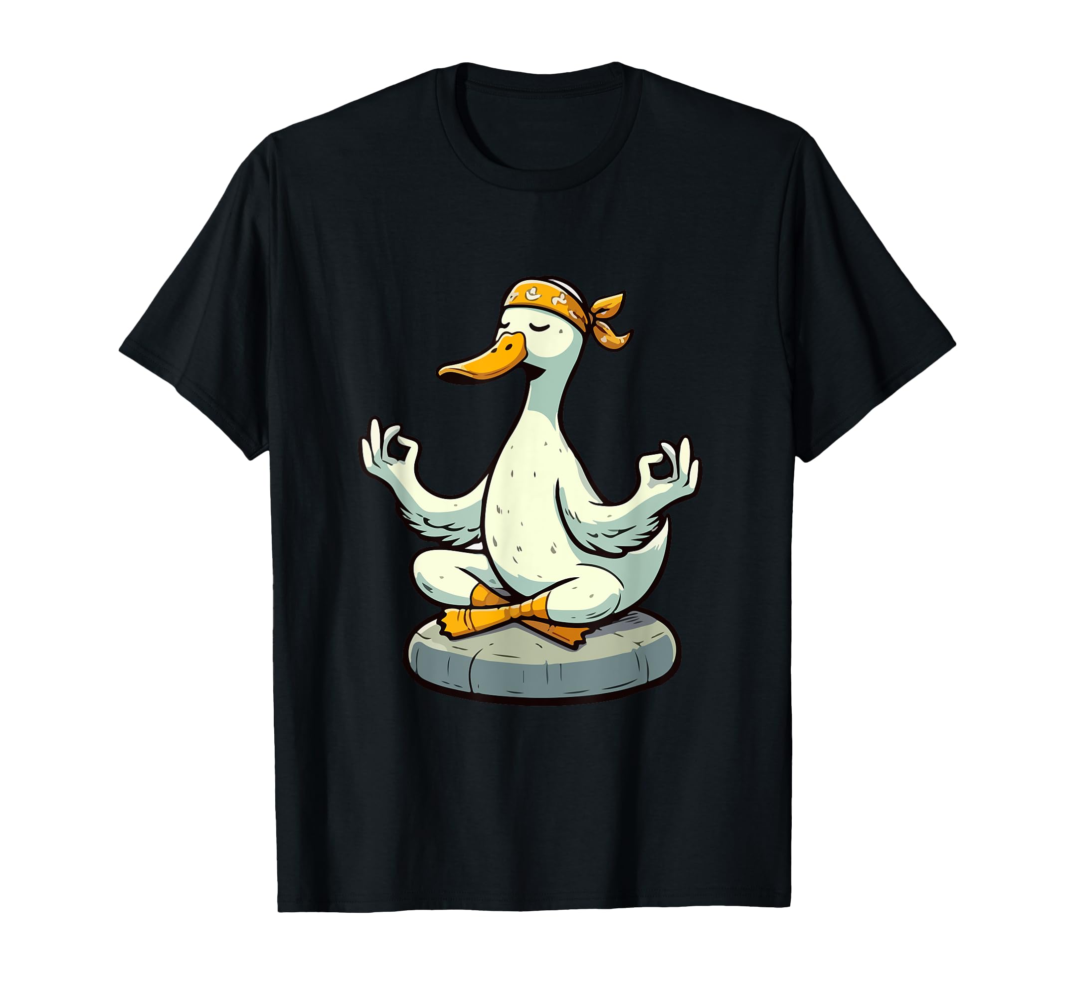 Meditation Duck Yoga Pose Relaxing Animal T-Shirt - Custom Art Print Unisex - T-Shirt, Sweatshirt, Hoodie
