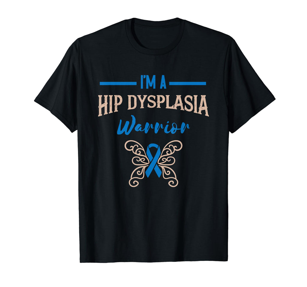 Hip Dysplasia Warrior Butterfly T-Shirt - Casual Everyday Wear Men Women - T-Shirt, Sweatshirt, Hoodie