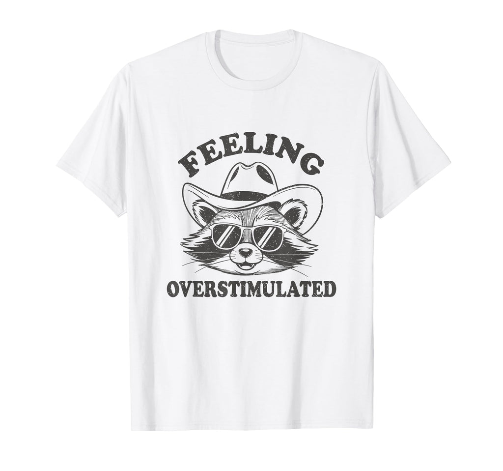 Raccoon Cowboy Western Feeling T-Shirt - Casual Everyday Wear for Adults - T-Shirt, Sweatshirt, Hoodie