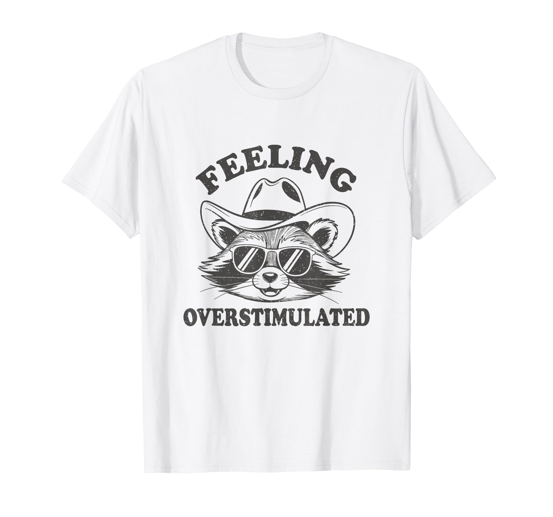 Raccoon Cowboy Western Feeling T-Shirt - Casual Everyday Wear for Adults - T-Shirt, Sweatshirt, Hoodie