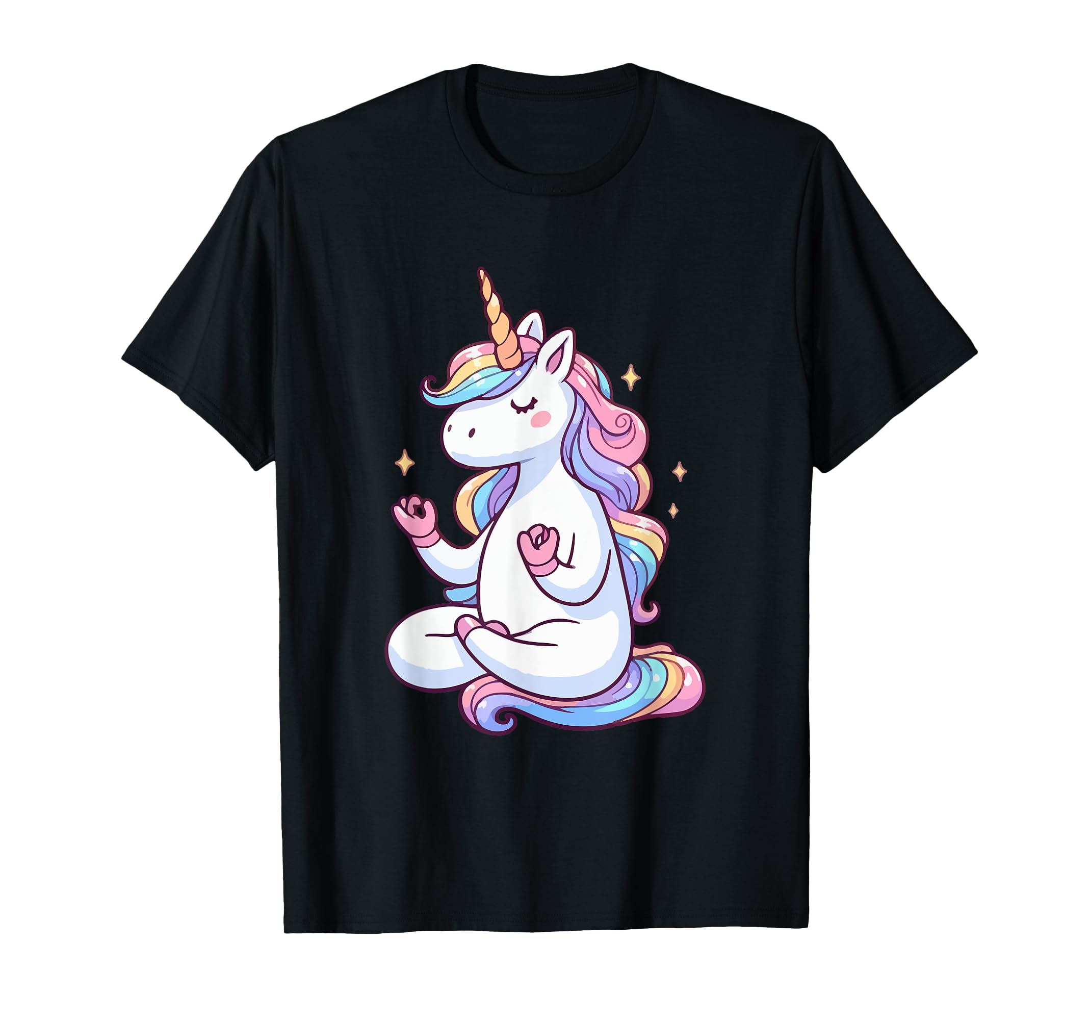 Meditation Unicorn Yoga Pose T-Shirt - Casual Everyday Wear for Adults - T-Shirt, Sweatshirt, Hoodie