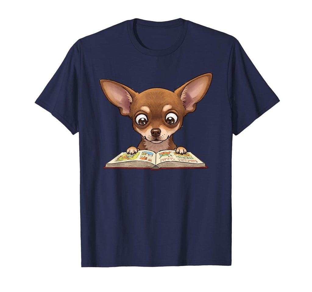 Chihuahua Dog Reading Book Love To T-Shirt - Streetwear Style Men Women - T-Shirt, Sweatshirt, Hoodie