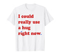 Fun I Could Really Use Hug Right Now T-Shirt - Casual Everyday Wear Unisex - T-Shirt, Sweatshirt, Hoodie