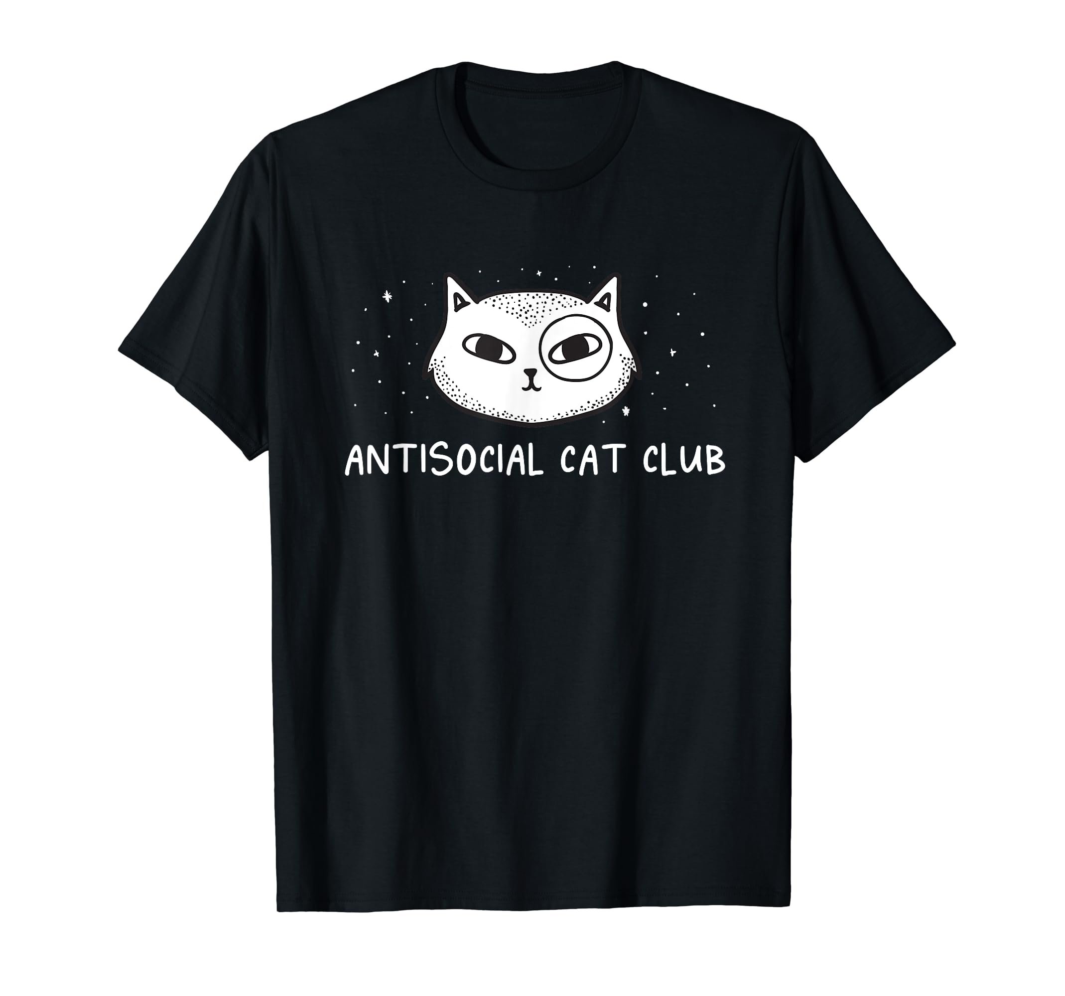 Antisocial Cat Club Introvert Cat T-Shirt - Minimalist Print for Adults - T-Shirt, Sweatshirt, Hoodie