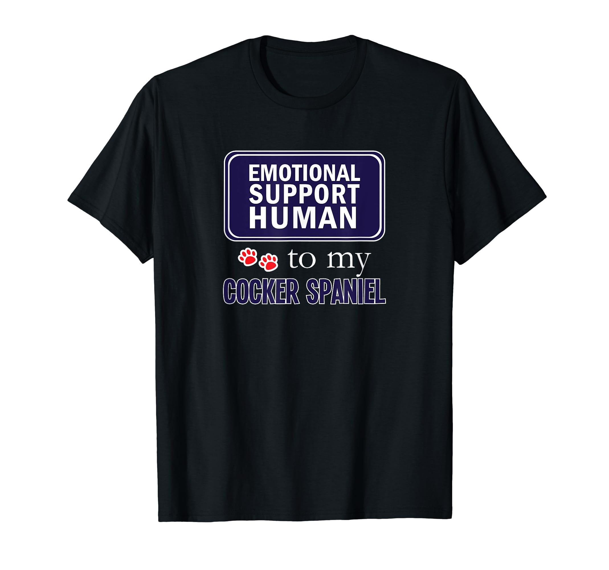 Emotional Support Human Cocker Hoodie - Aesthetic Graphic Men Women - T-Shirt, Sweatshirt, Hoodie