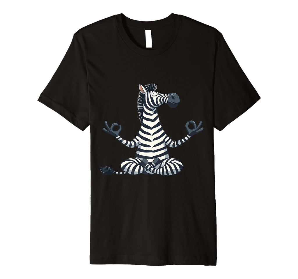 Meditation Zebra Yoga Pose Relaxing Animal T-Shirt - Graphic Print Unisex - T-Shirt, Sweatshirt, Hoodie
