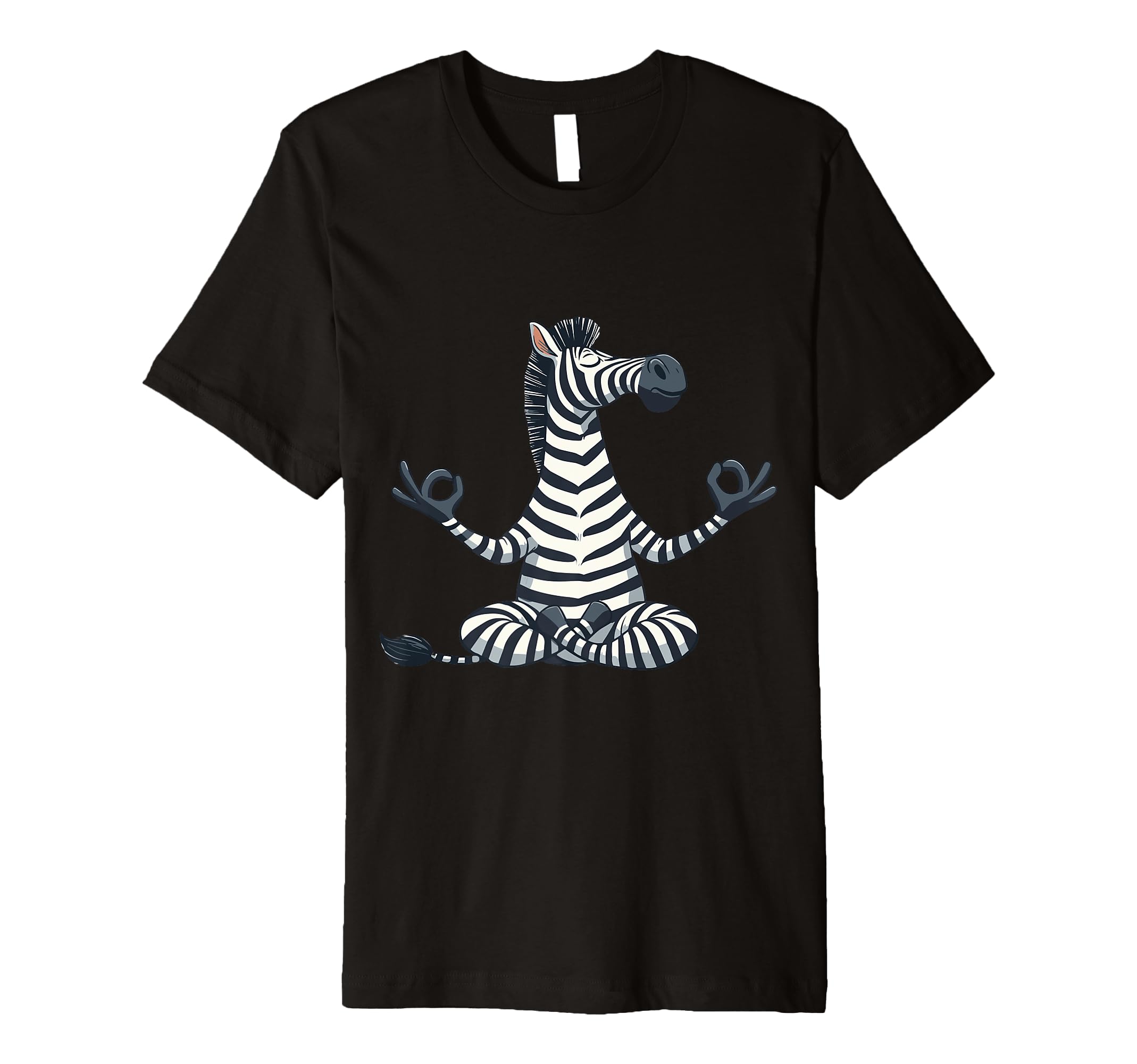 Meditation Zebra Yoga Pose Relaxing Animal T-Shirt - Graphic Print Unisex - T-Shirt, Sweatshirt, Hoodie