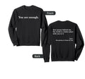 Dear Person Behind Me World Is Sweatshirt - Minimalist Print for Adults - T-Shirt, Sweatshirt, Hoodie