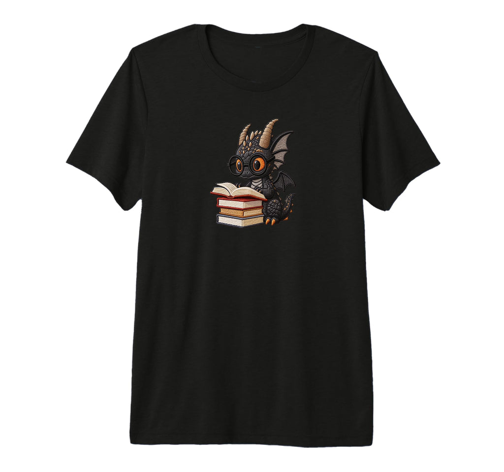 Sweet Dragon Glasses And Book Book T-Shirt - Aesthetic Graphic for Adults - T-Shirt, Sweatshirt, Hoodie
