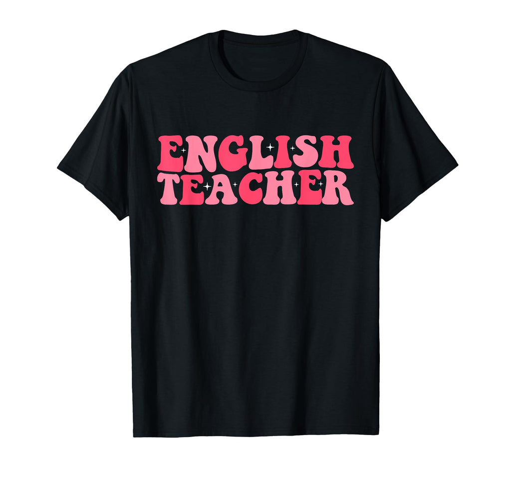 Groovy English Teacher Back To School T-Shirt - Minimalist Print Men Women - T-Shirt, Sweatshirt, Hoodie