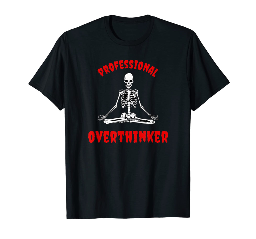 Professional Overthinker Goth T-Shirt - Minimalist Print Men Women - T-Shirt, Sweatshirt, Hoodie