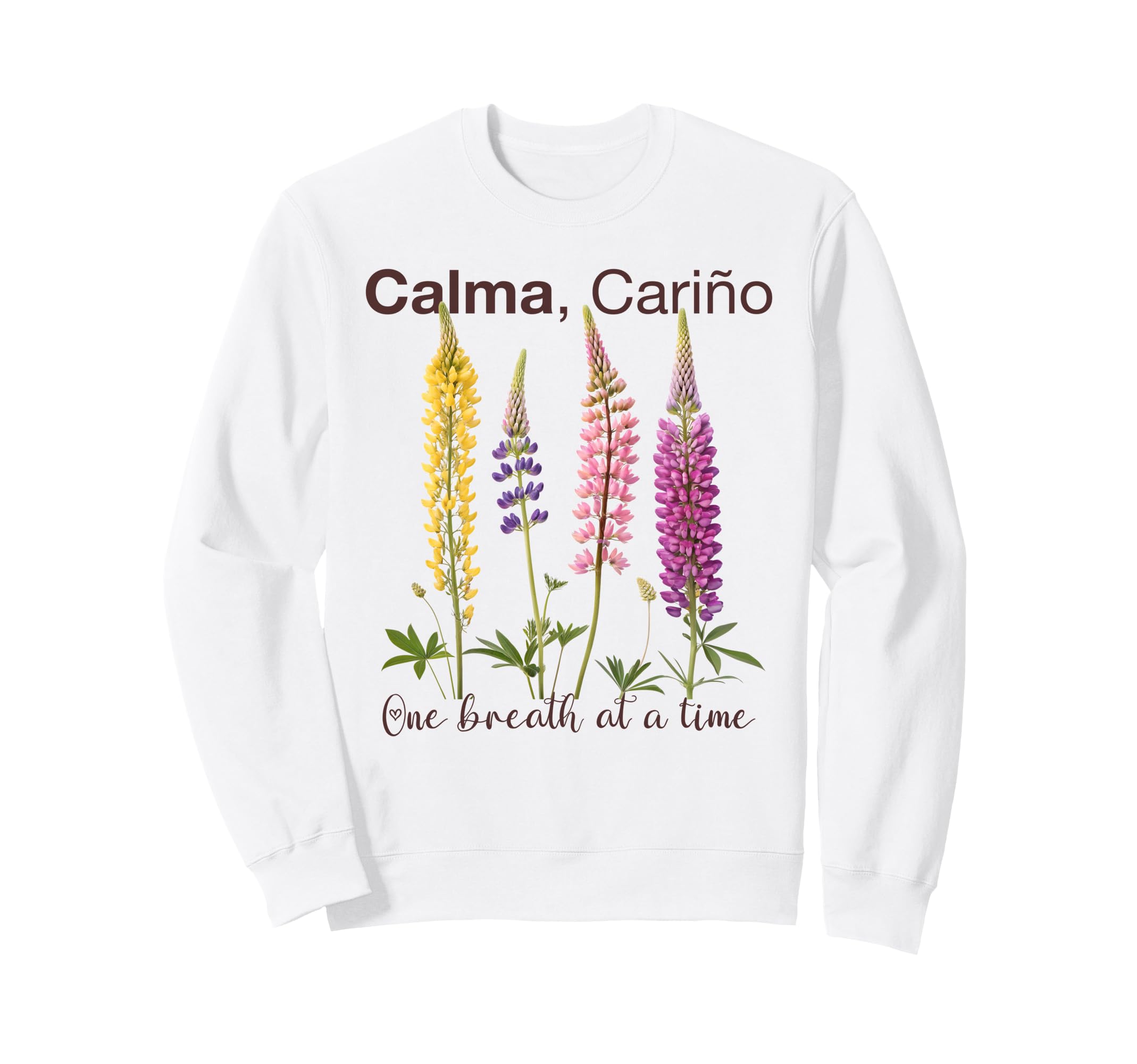 Mindfulness Calma Cari O One Breath Sweatshirt - Aesthetic Graphic Unisex - T-Shirt, Sweatshirt, Hoodie