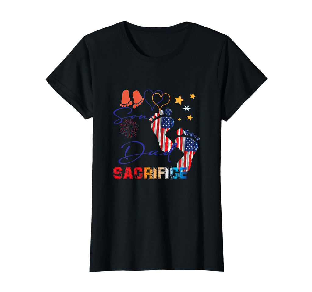 Best Dad Usa Flag 1 Feet Step American T-Shirt - Fun Novelty Design Unisex - T-Shirt, Sweatshirt, Hoodie